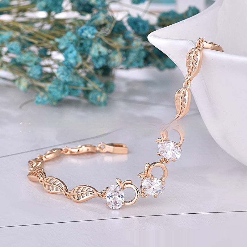 Simple Fashion Leaf Fruit Bracelet
