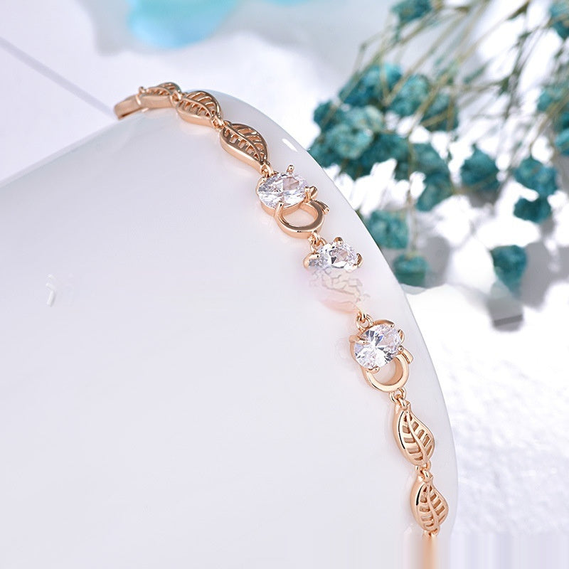 Simple Fashion Leaf Fruit Bracelet