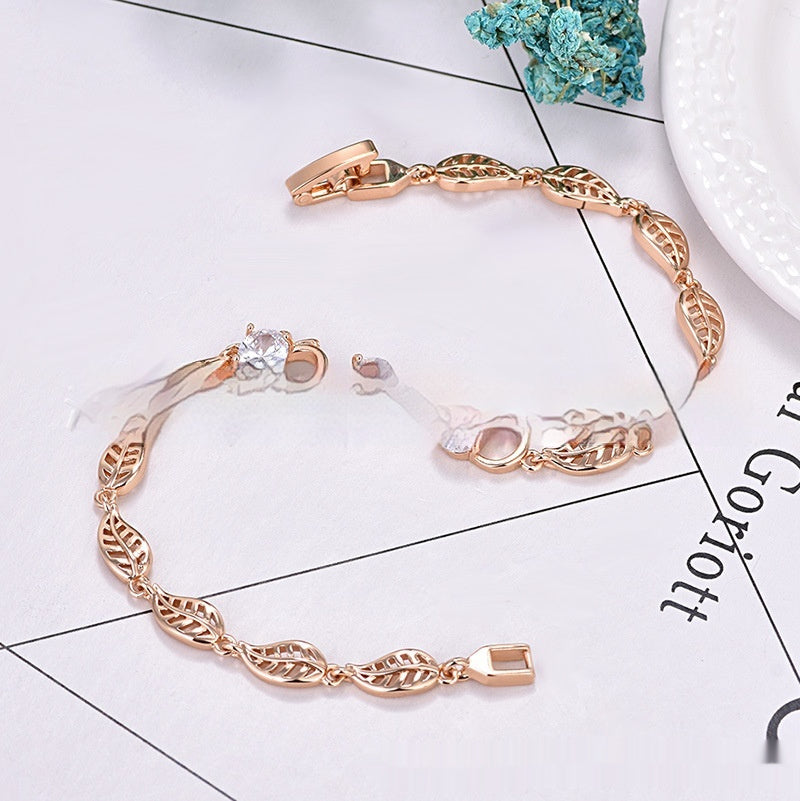 Simple Fashion Leaf Fruit Bracelet
