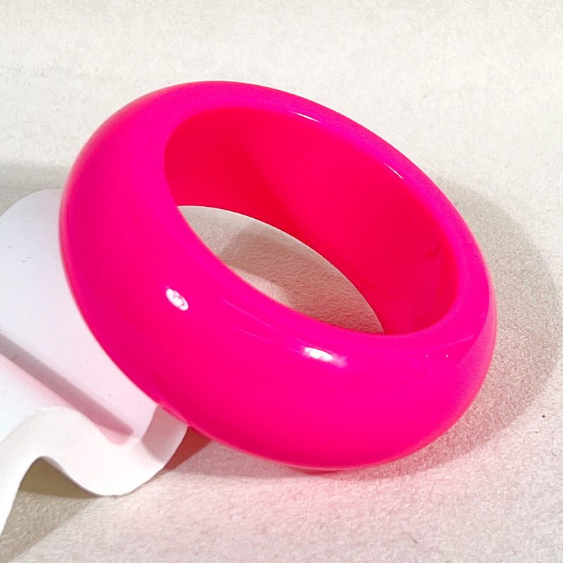 New Macaron Color Resin Bracelet