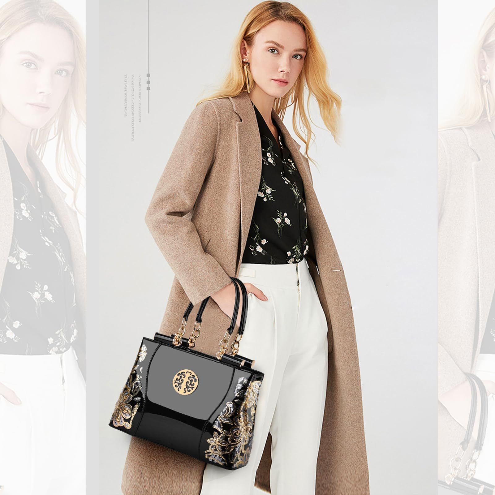 Elegant Patent Leather Handbags For Women - Stylish Hobo, Chic Tote, Versatile Shoulder, Crossbody Bags