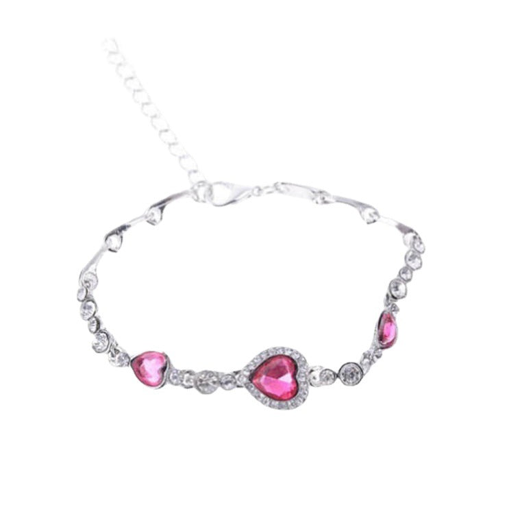 Ornament Diamond Heart Love Heart Simple Bracelet