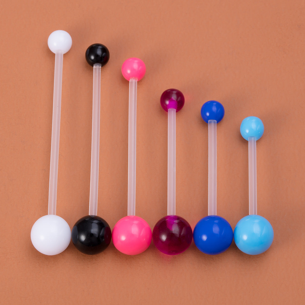 Acrylic More Sizes Belly Ring Soft Rod Transparent Rod Multi-color Optional Navel Decoration