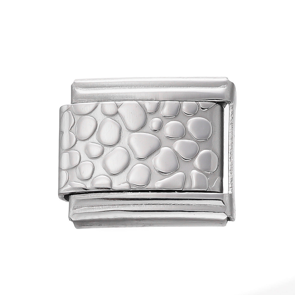 Stainless Steel Square Model Eye Pattern Module Bracelet Accessories