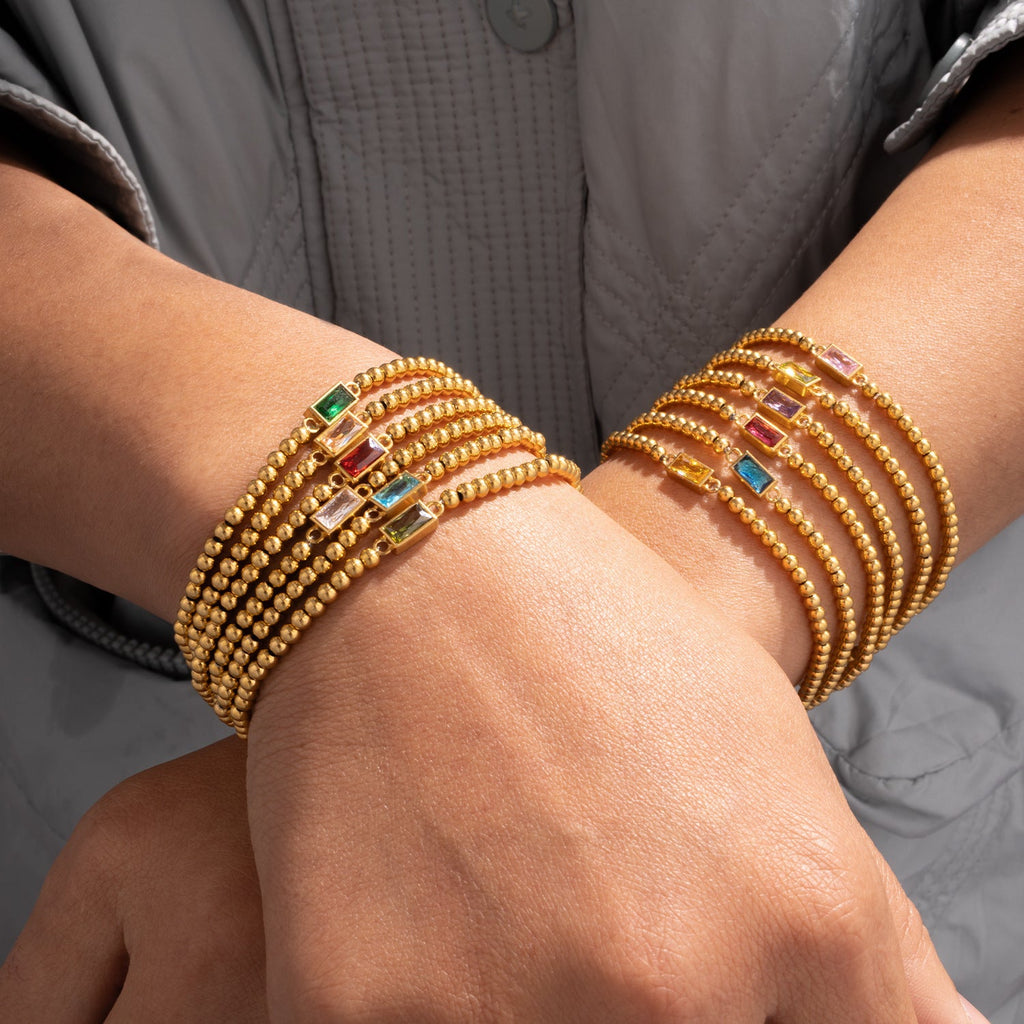 INS Europe And America Cross Border Fashion Birthstone Bracelet For Women