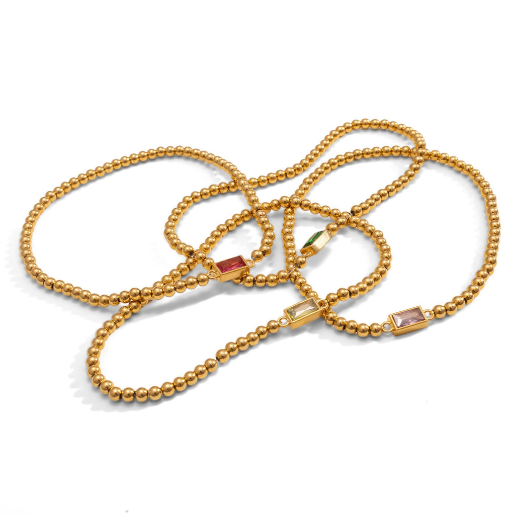 INS Europe And America Cross Border Fashion Birthstone Bracelet For Women